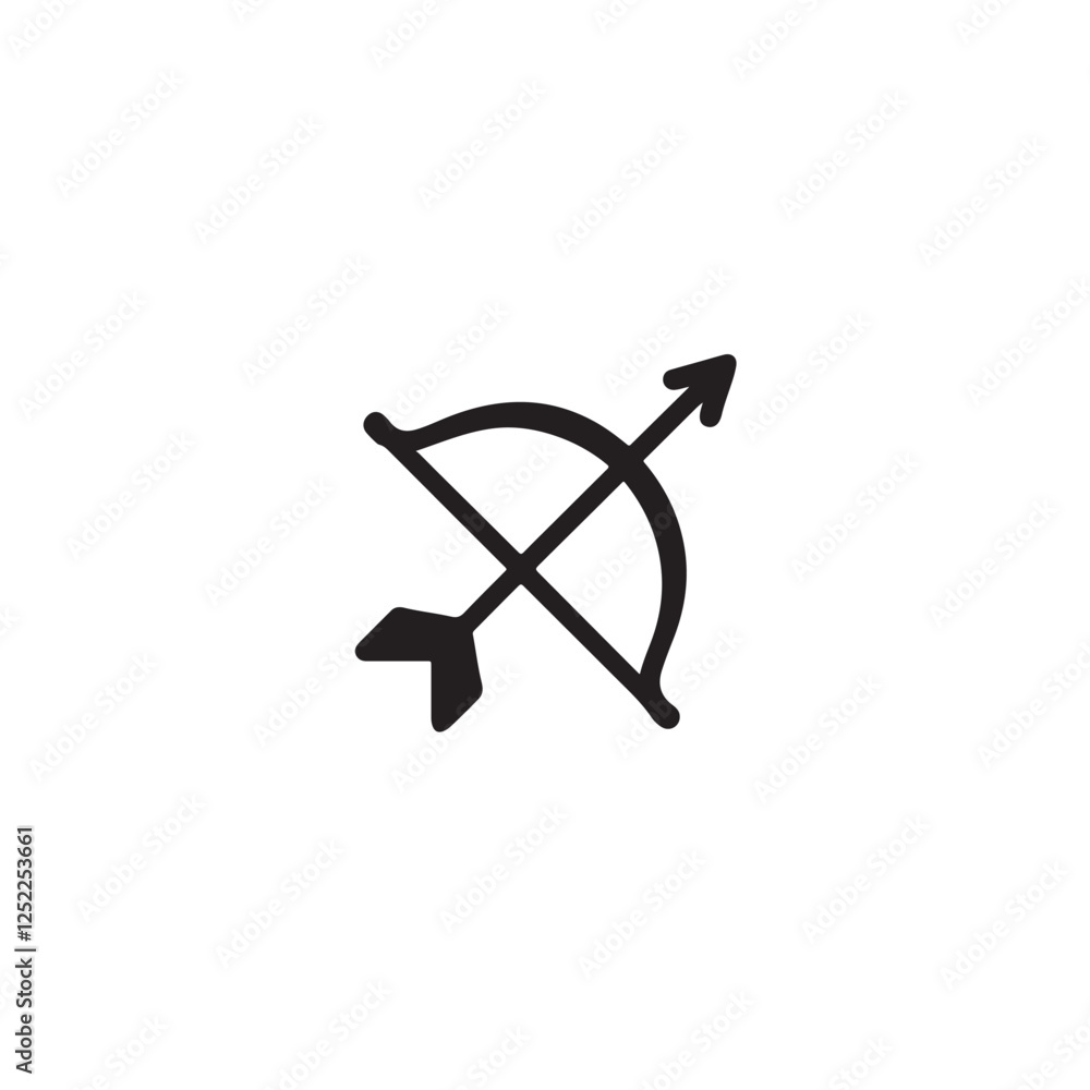 bow and arrow icon bow and arrow icon