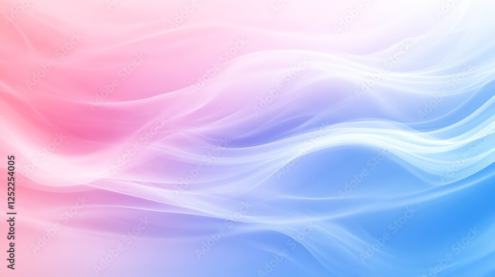 Naklejka premium Abstract pastel gradient background with soft flowing lines, colorful spectrum concept