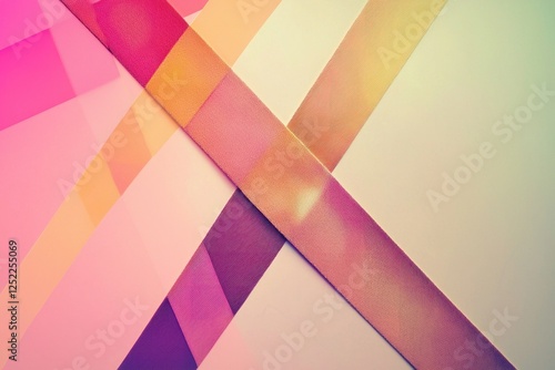 Wallpaper Mural Abstract geometric interpretation vintage suspenders on a soft gradient background Torontodigital.ca