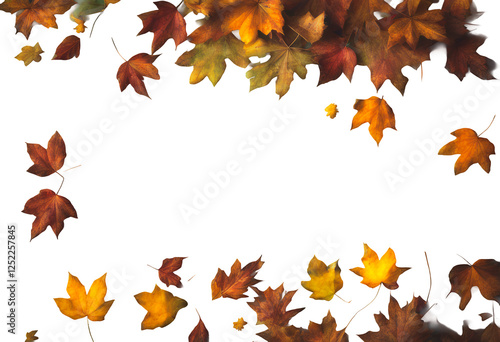 Obraz na płótnie sale autumn green leaf background lay texture wooden flat thanksgiving leaves wood space design frame copy nature vintage fall w salonie