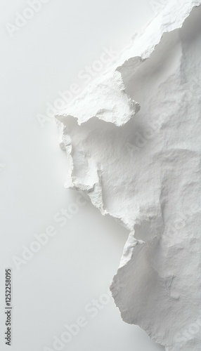 paper folded white old isolated torn paper old fold isolated background blank close copy detail dirty edge empty line page rough sheet space surface texture textured torn up vertical wallpaper white