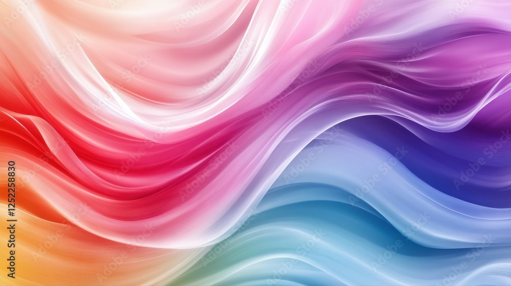 Colorful Flowing Waves of Light Creating Abstract Artistic Background Colorful Flowing Waves of Light Creating Abstract Artistic Background