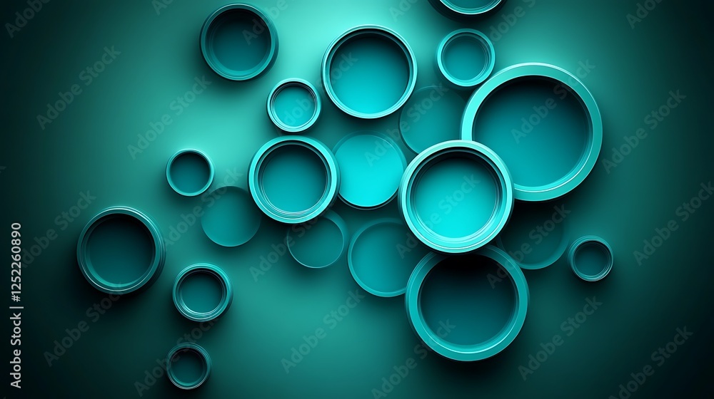 Teal Circular Abstract Design Background Image Teal Circular Abstract Design Background Image