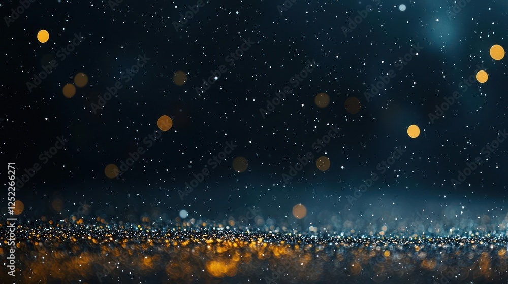 Obraz premium Abstract Glitter Background With Bokeh