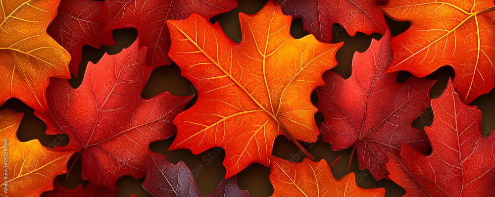 Fototapeta premium Autumn leaves fall background