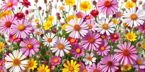 Wallpaper Mural Seamless Bloom: A Kaleidoscope of Wildflowers in Endless Harmony Torontodigital.ca