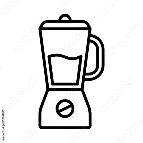 electric blender vector flat icon