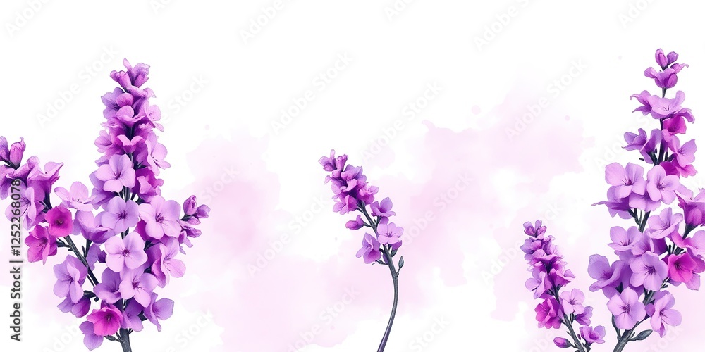 Soft Pastel Brushstrokes in Lilac and Lavender Soft Pastel Brushstrokes in Lilac and Lavender