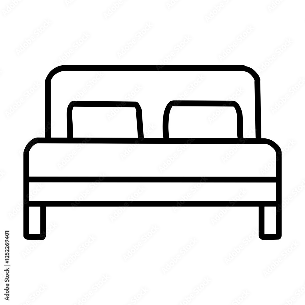 black and white sofa furniture icon illustration black and white sofa furniture icon illustration