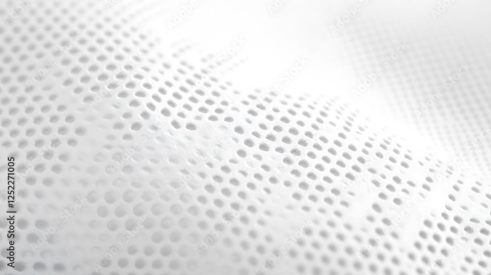 White Fabric with Regularly Spaced Perforations White Fabric with Regularly Spaced Perforations