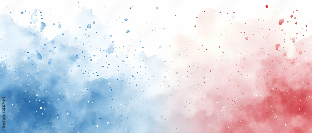 Red blue watercolor splash background Red blue watercolor splash background