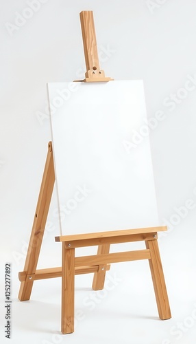 Wallpaper Mural wooden canvas olated easel blank background white isolated easel white canvas blank wood artist wooden on art racked exhibition empty background billboard new painting isolated easel white canvas Torontodigital.ca