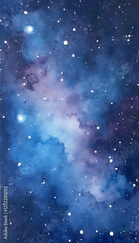 hand painting abstract star night sky background watercolor abstract art astrology atmosphere background banner blue bright brush card celebration celestial christmas cosmos decoration design dot