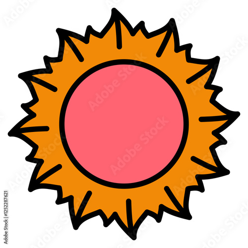 Solar Flare Icon For Design Elements