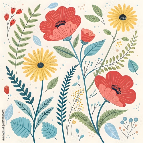 Wallpaper Mural A wedding invitation with a luxury watercolor texture in pink flowers, gold sparkles, and a gold border. An illustration of spring florals for banners, covers, and invitation
 Torontodigital.ca