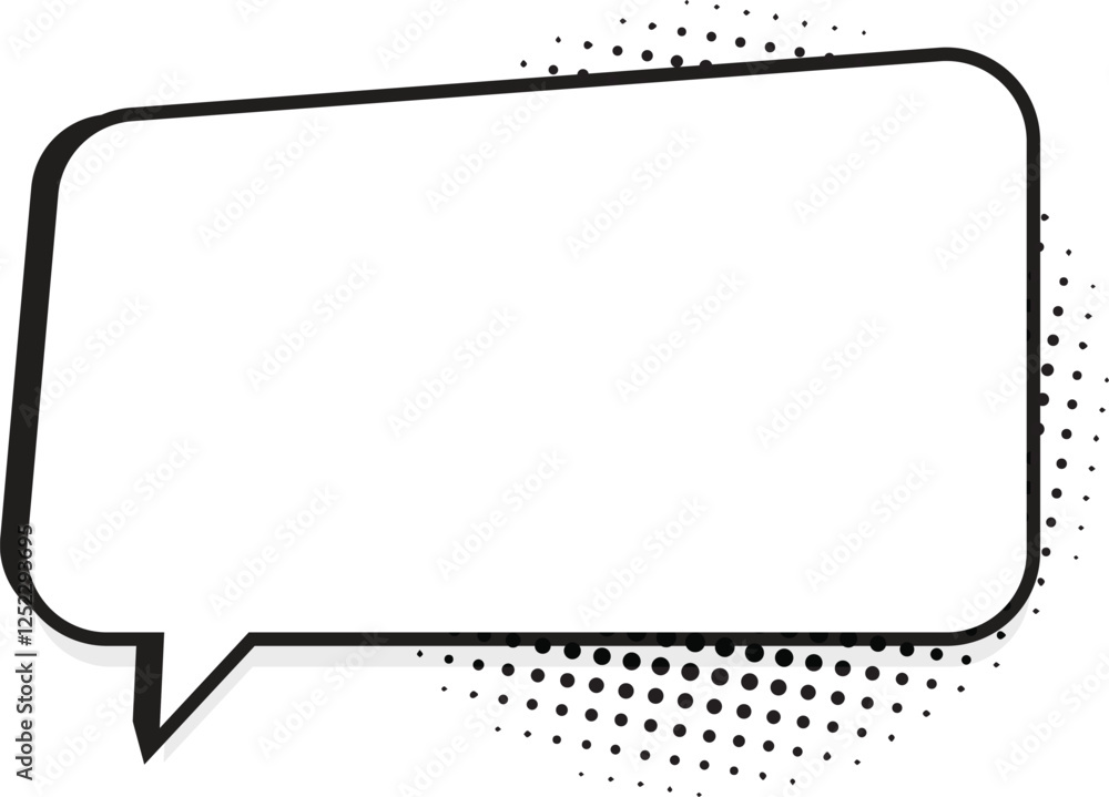 Retro comic speech bubble Retro comic speech bubble