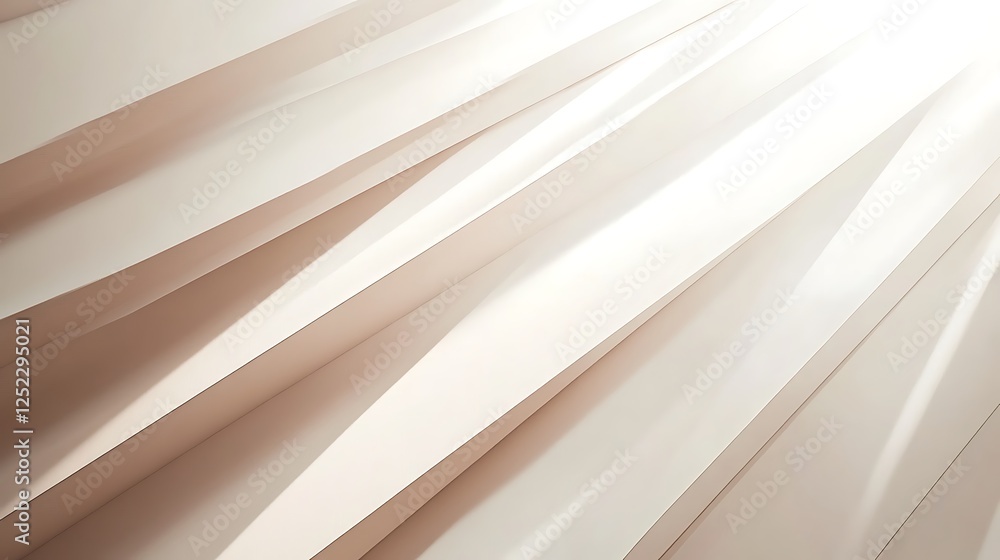Obraz premium Abstract Beige Diagonal Lines Light Shadow Design