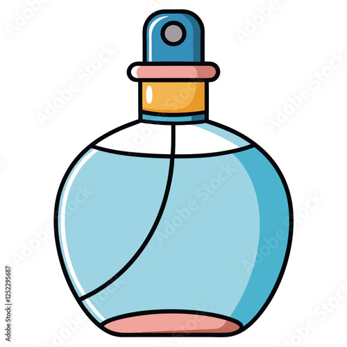 perfume bottle isolated on white