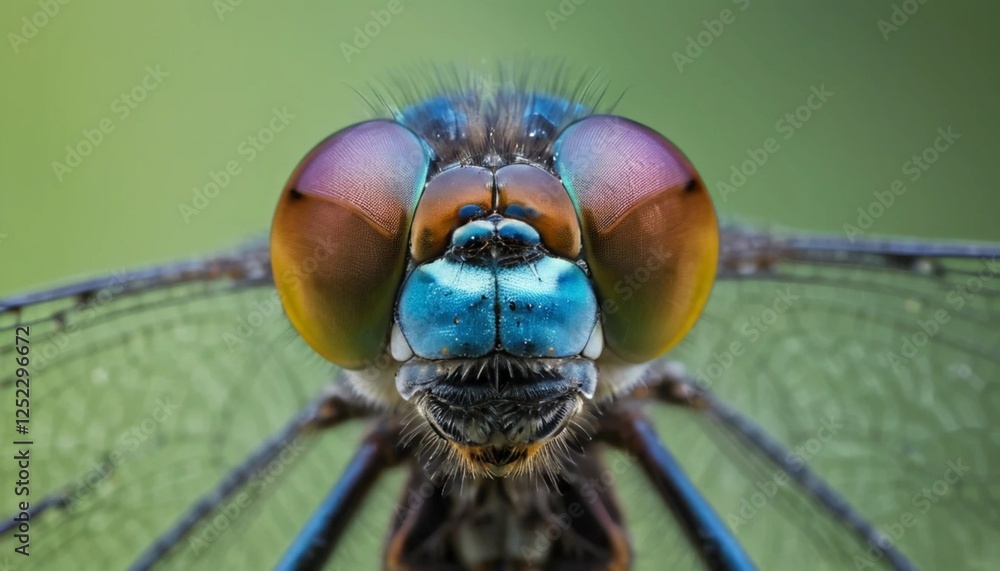Extreme Close-Up of a Dragonfly’s Eyes