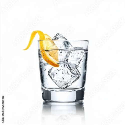 A minimalist tonic glass