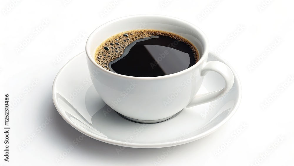 A steaming cup of black coffee, freshly brewed and served in a simple white mug, sits elegantly on a matching saucer, ready to be enjoyed. A steaming cup of black coffee, freshly brewed and served in a simple white mug, sits elegantly on a matching saucer, ready to be enjoyed.
