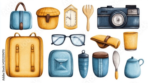 Colorful Items Collection