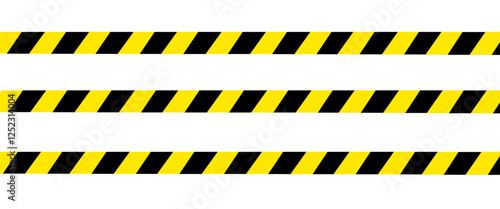yellow hazard stripes on isolate for warning