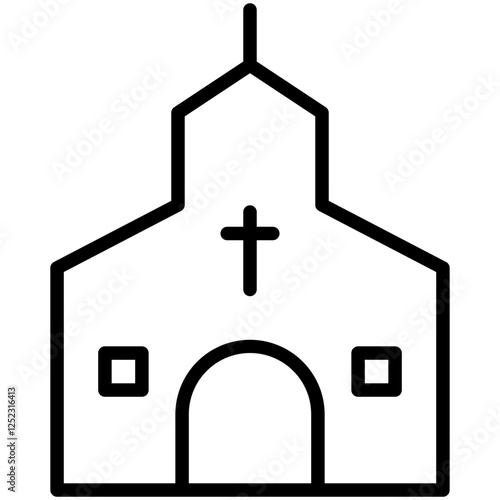 Church Outline Icon