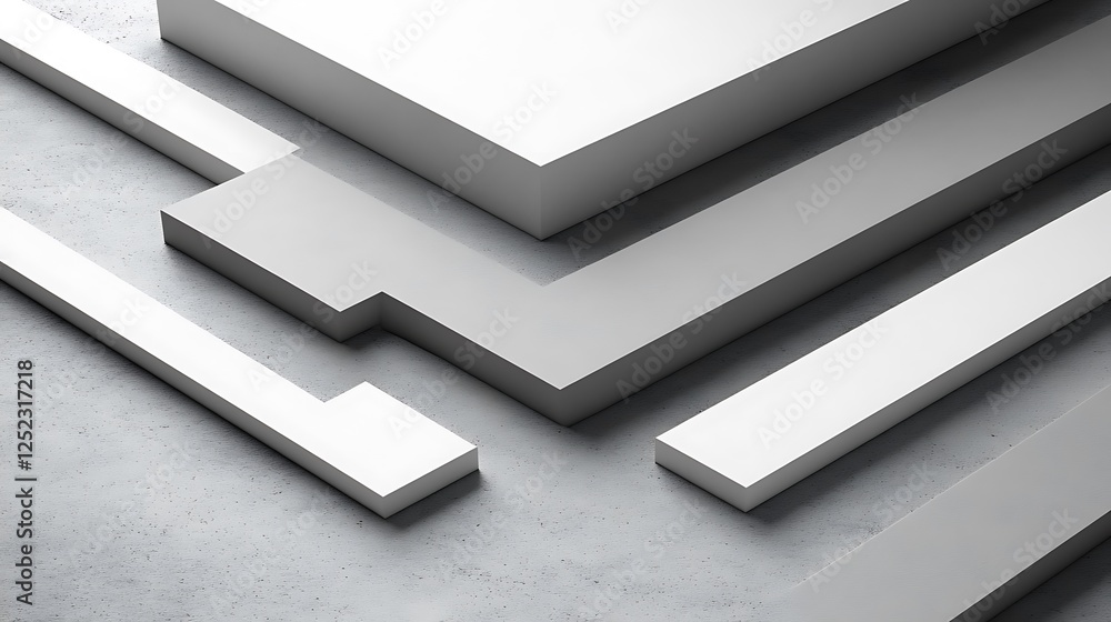 Abstract Grey and White Geometric Shapes Design Abstract Grey and White Geometric Shapes Design