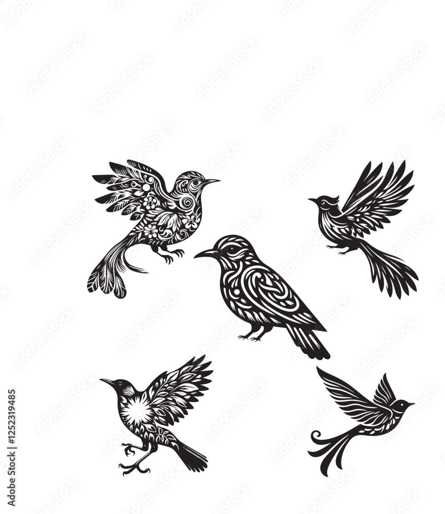 Obraz premium set of birds vector art design