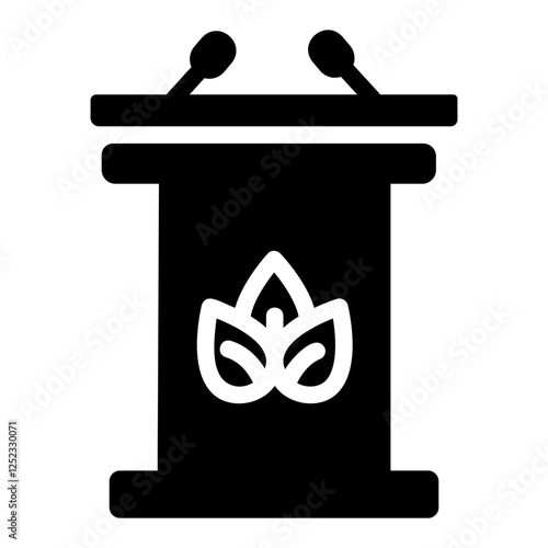 podium Solid icon