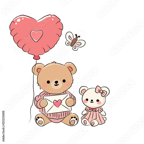 teddy bear with heart