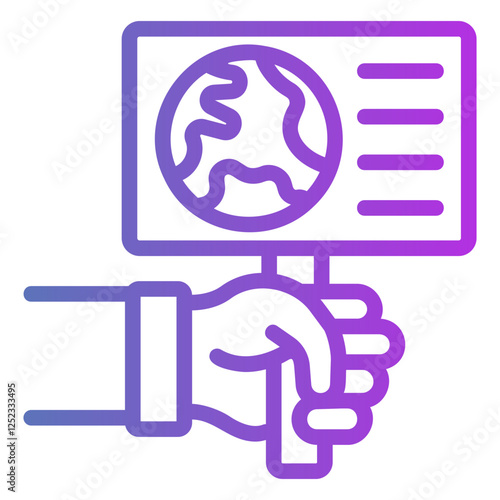 activism Gradient icon