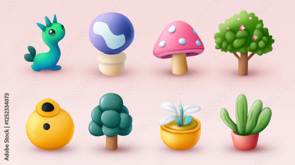 Colorful Cartoon Elements Colorful Cartoon Elements