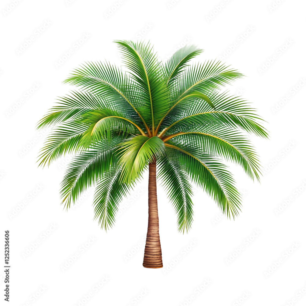 Fototapeta premium Palm tree on a transparent background