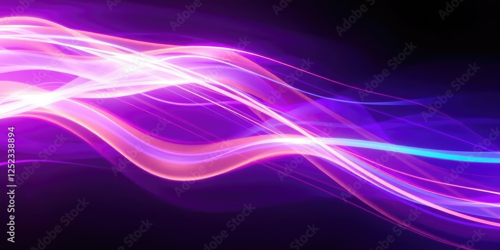 A vibrant purple background with streaks of light creating a sense of speed and motion in the night sky, motion, glow, abstract A vibrant purple background with streaks of light creating a sense of speed and motion in the night sky, motion, glow, abstract
