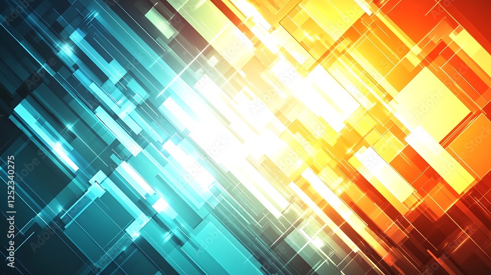 Abstract tech background, diagonal lines, bright colors Abstract tech background, diagonal lines, bright colors