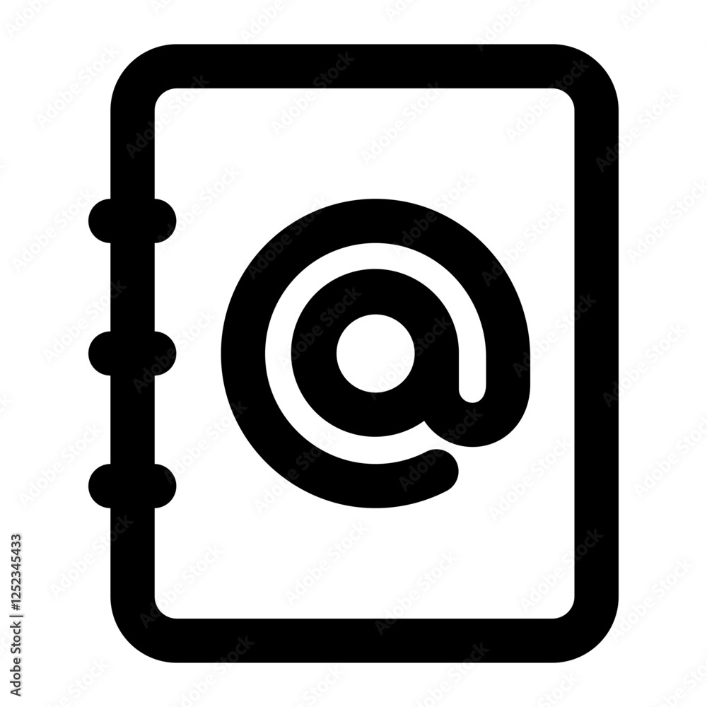 phone book icon for illustration phone book icon for illustration
