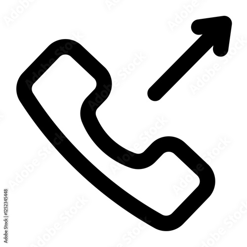 out going call icon for illustration
