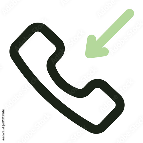 incoming call icon for illustration
