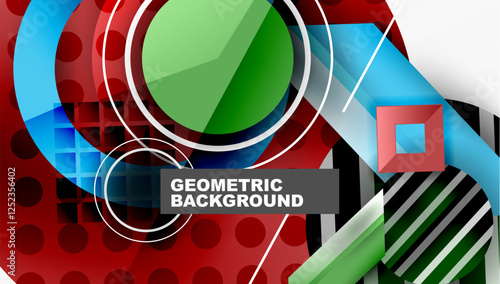 Dynamic complex geometric abstract background