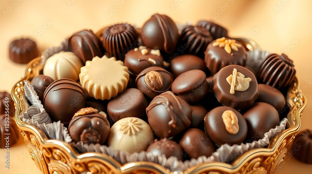 chocolate candies in a box chocolate candies in a box