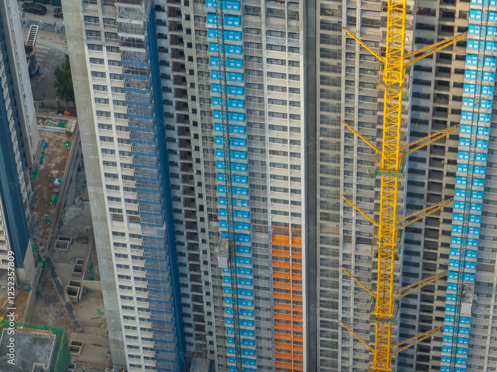 Aerial view of landscape in Shenzhen city, China Aerial view of landscape in Shenzhen city, China
