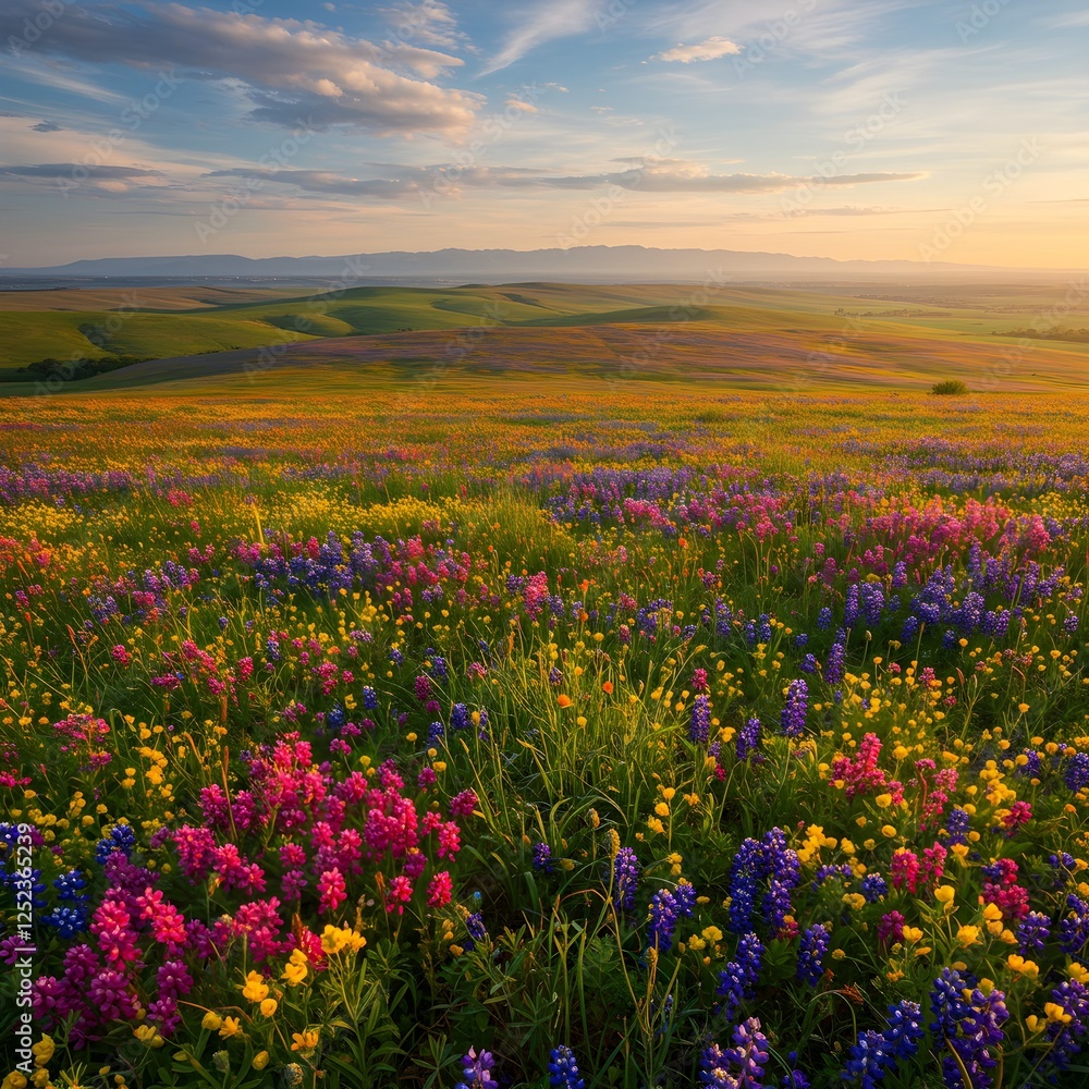 Fototapeta premium field of flowers