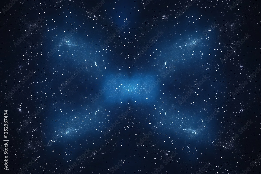 Fototapeta premium Night landscape with stars