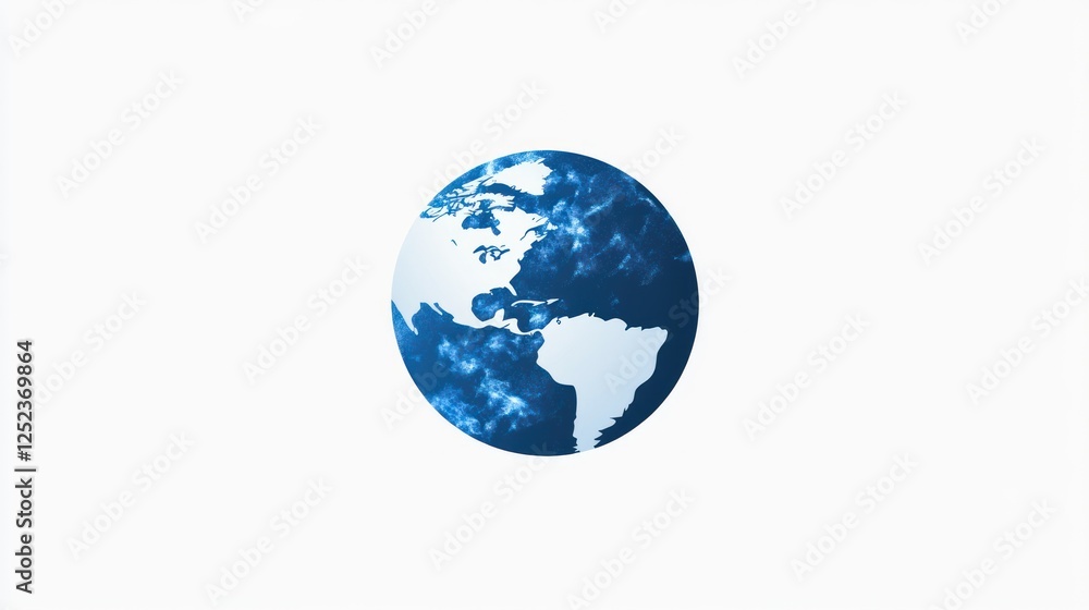Earth globe illustration, abstract, simple. Possible use education, science, astronomy Earth globe illustration, abstract, simple. Possible use education, science, astronomy