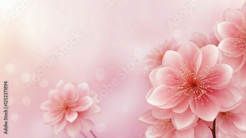 Pink blossom background, Abstract big flower, Beautiful flower for backgroud