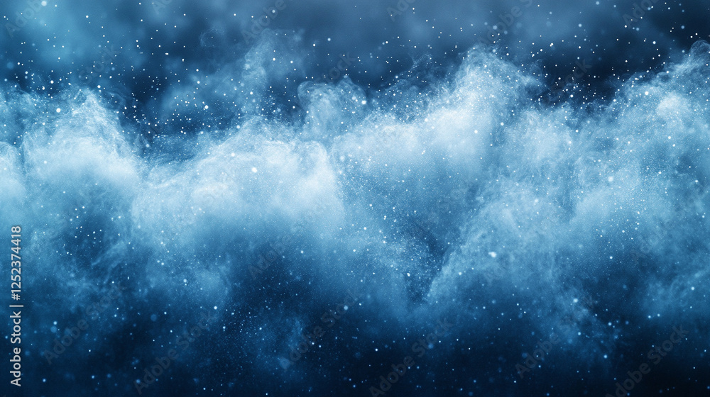Abstract light blue particle painting with blurred sky and cloud backdrop, symbolizing tranquility, freedom, and creativity. Represents calmness and infinite possibilities, with a modern, empty space Abstract light blue particle painting with blurred sky and cloud backdrop, symbolizing tranquility, freedom, and creativity. Represents calmness and infinite possibilities, with a modern, empty space