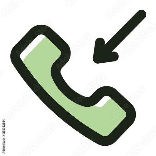incoming call icon for illustration