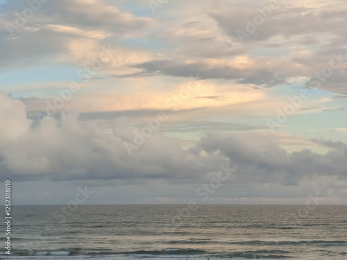 clouds over the sea